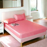 elegant Silk fitted sheet -   Rose